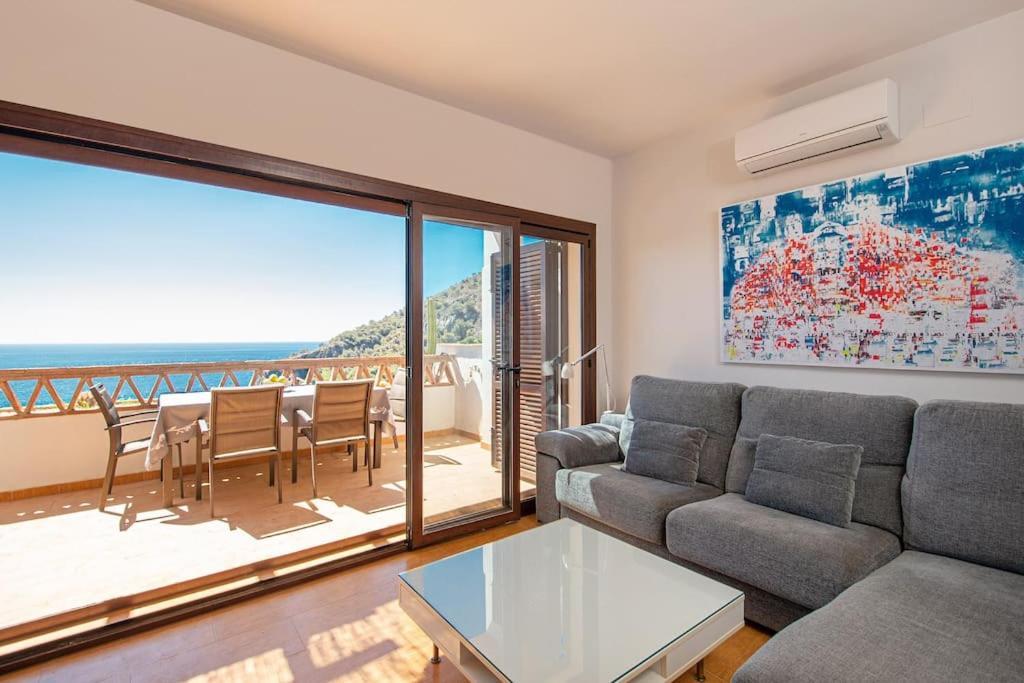Sunny House With Great Sea Views, 3 Terraces, Private Heated Pool And Sauna La Herradura  Eksteriør bilde