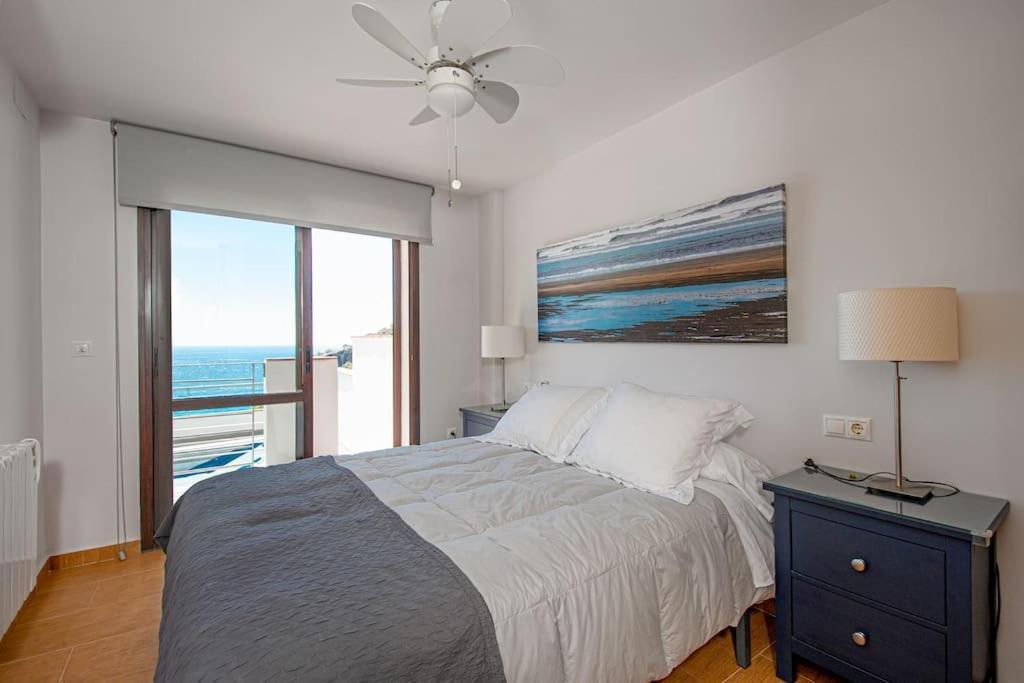 Sunny House With Great Sea Views, 3 Terraces, Private Heated Pool And Sauna La Herradura  Eksteriør bilde