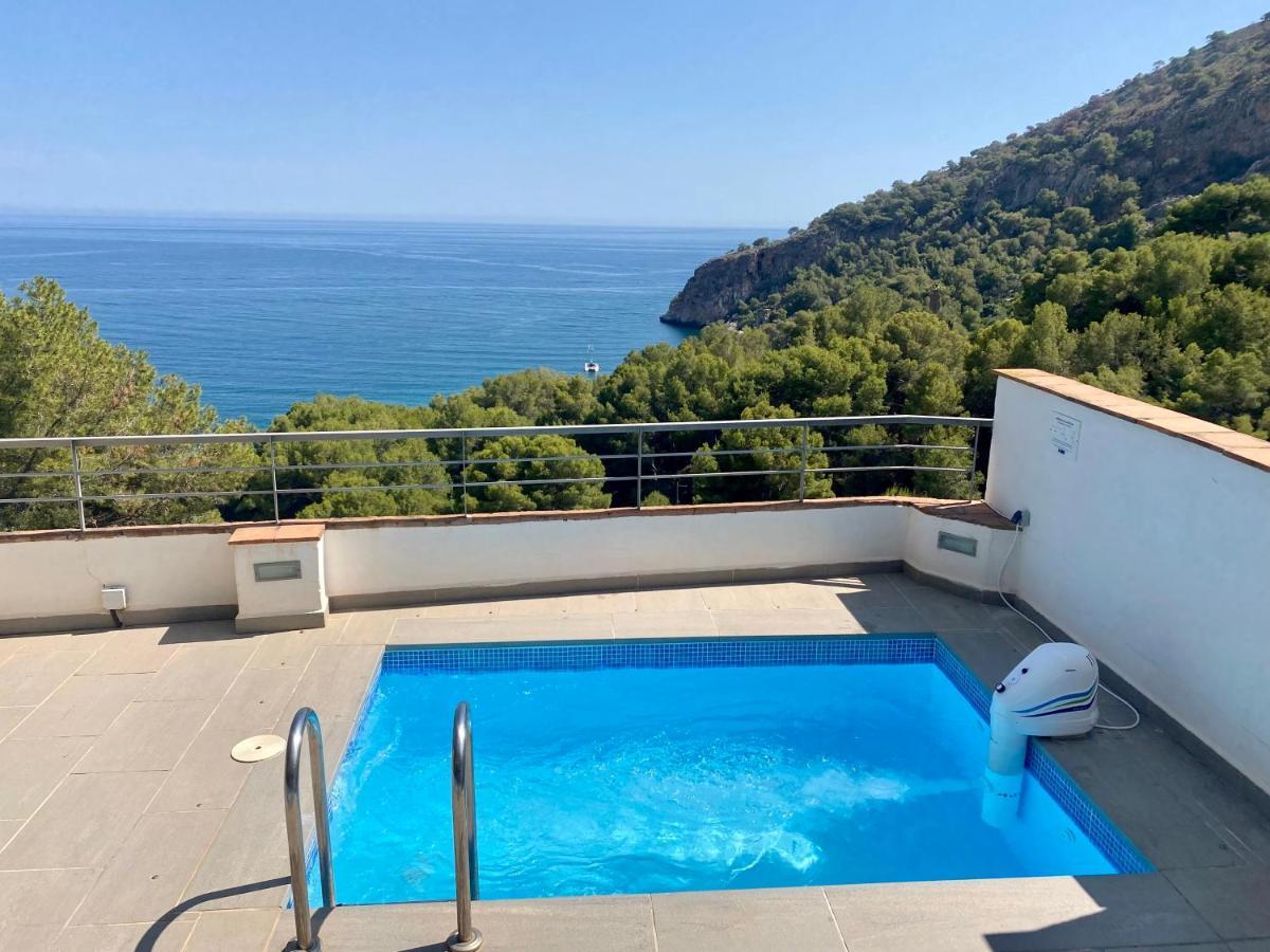 Sunny House With Great Sea Views, 3 Terraces, Private Heated Pool And Sauna La Herradura  Eksteriør bilde